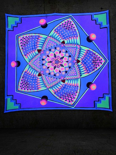 Schwarzlicht wandbehang - xl,