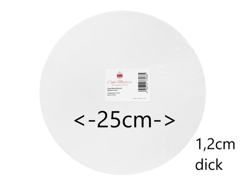 Cakeboard weiß 25cm stabil