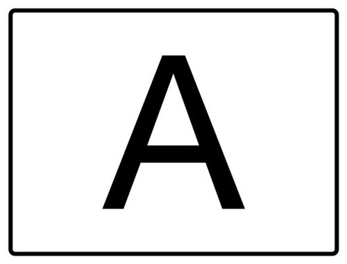 Tafel schild für - 2x, a-tafel
