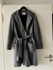 Noa Noa 100% wolle grau mantel boho ethno raritat 