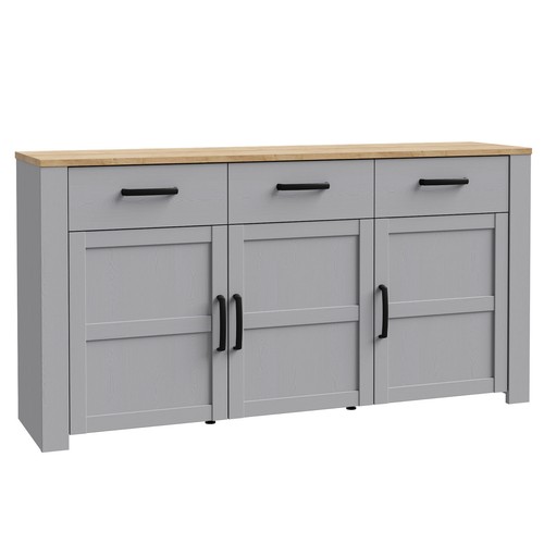 Sideboard eiche grau - -,