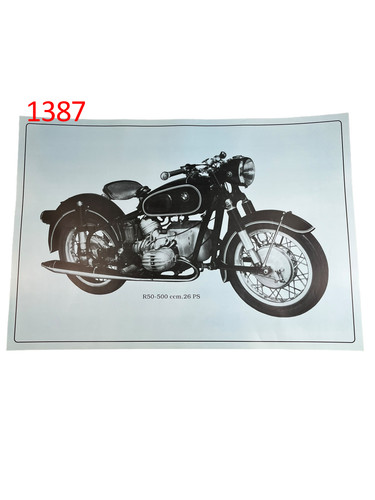 Poster plakat bmw r50 - r50, 500