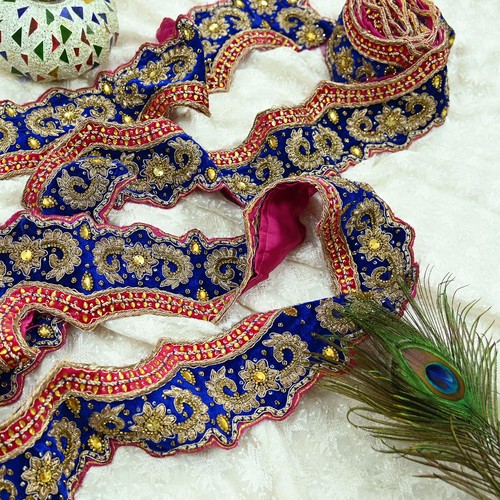 Vintage blau sari - blau,