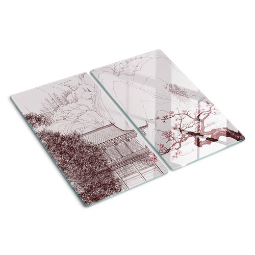 Glas-Herdabdeckplatte