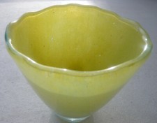 Henry Dean Schale Glas gelb