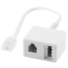 Telefon Fax Kabel Adapter Verteiler Weiche RJ45 Stecker auf 1 TAE-N RJ11 Buchse