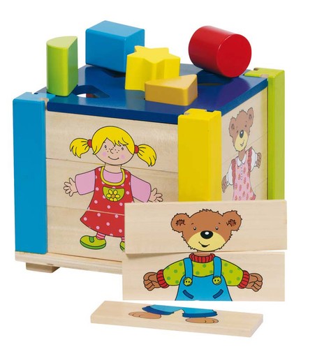 Puzzlekiste aus holz steckbox - aus,
