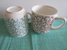 2x  home by Tchibo Kaffeepott Pott Kaffeebecher ca 350 ml rot und grün NEU