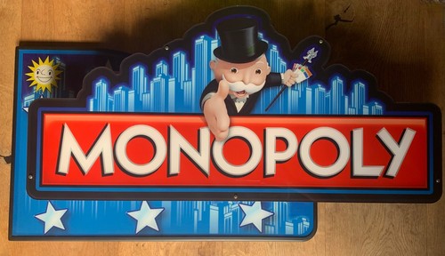 Monopoly werbeschild arcade - monopoly,