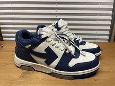 OFF-WHITE Out Of Office OOO Low Tops Staubig Blau Weiß
