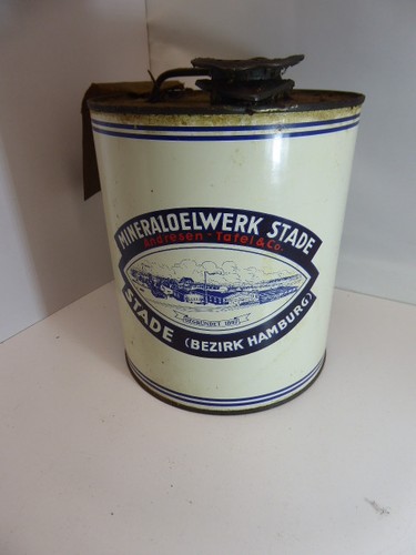 Alte blechdose mineraloelwerk - blechdose,