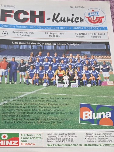 1994 bundesliga fc hansa - fc,