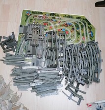 LEGO TRAINS  3 Weichen,1 Kreuzung und Schienen
