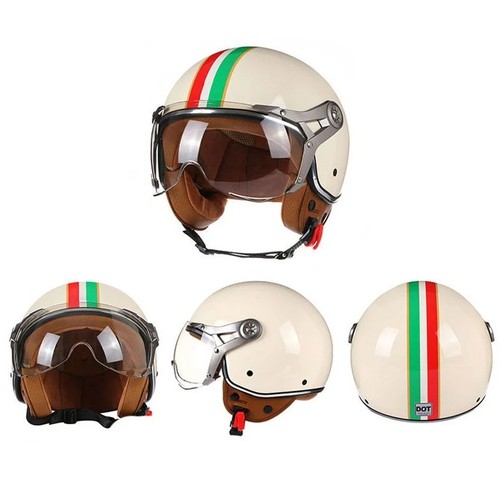 Motorradhelm retro vintage dot - motorradhelm,