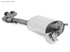 Fox Racing-Anlage aus Edelstahl Mercedes E-Klasse W124 Limo 2x55mm Dieseloptik