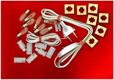 Bausatz Elektro Doppel-Schwibbogen Lichterkette für 5/7/10er Kerzen Stecksystem