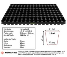 Topfplatte 144 Töpfe