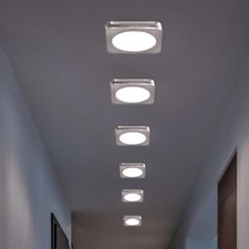 6er Set LED Einbau Strahler Decken Leuchten Flur Spot Wohn Zimmer Lampen eckig