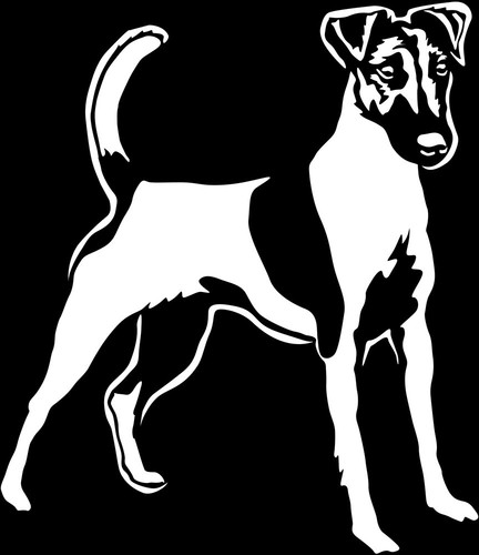 Foxterrier aufkleber - foxterrier,