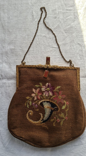 Antike gobelin abendtasche - antike, um