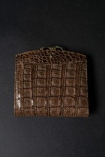 Vintage Goldpfeil Leder Portemonnaie