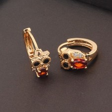 Luxus Ohrringe Eulen Zirkon