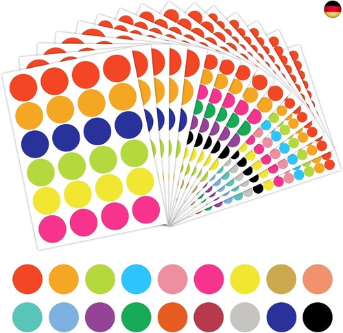 3040 stück klebepunkte bunt - klebepunkte,
