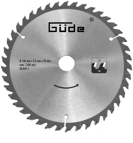 Güde sägeblatt 160x2 - hm-sägeblatt, 160x2,4x20