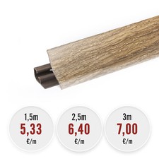 1,5m-3m ABSCHLUSSLEISTE 23x23mm Küchenarbeitsplatte Winkelleisten Arbeitsplatte