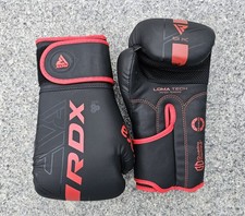 RDX F6 Kara Kinder Boxhandschuhe Kickboxen Muay Thai MMA schwarz rot 6 OZ -Neu-
