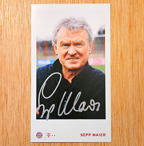 Signierte autogrammkarte sepp - signierte,