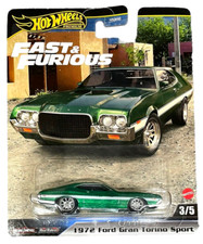 Hot Wheels 1972 Ford Gran Torino Sport 3/5 Fast Furious 1:64 Modellauto USA OVP