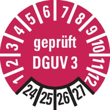 Prüfplakette geprüft dguv - prüfplakette,