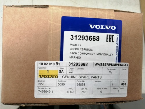 Original volvo wasserpumpe - original,