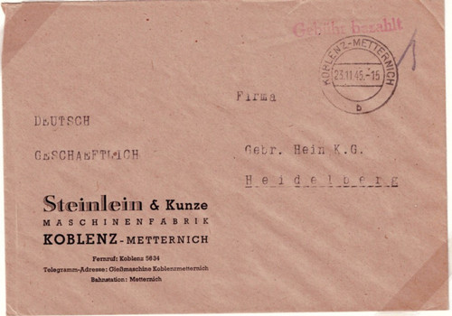 Gebühr bezahlt