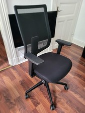 Bürostuhl Sedus Se:do Pro Light, Drehstuhl mit Netzrücken, schwarz