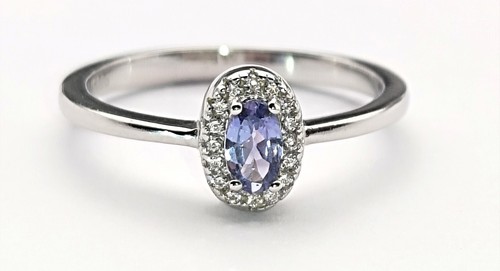 Tansanit ring - ring, gr
