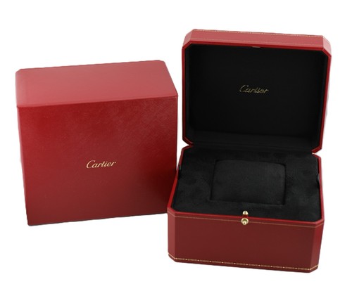 Cartier uhrenbox mit umkarton - cartier,