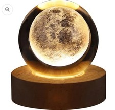Kristallkugel 3D- Nachtlicht, USB-LED, Tischlampe, Wohndeko Glaskugel