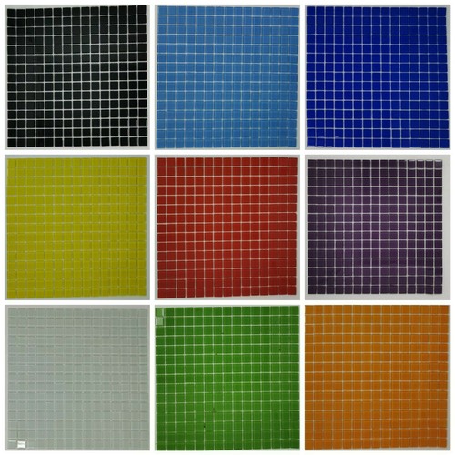 Softglasmosaik auf netz 20x20 - auf,