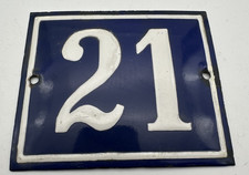 Emailleschild Hausnummer