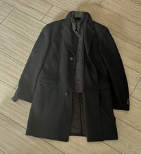 Herren Mantel 52 Schwarz Yorn