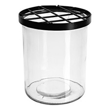 Glasvase mit Steckgitter 20 cm