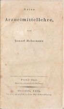 Samuel Hahnemann Reine Arzneimittellehre 4 Teil 2. vermehrte Auflage 1825
