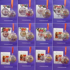Hutschenreuther Weihnachtskugeln / Glaskugel / Kristallkugel -  Einzelverkauf  -