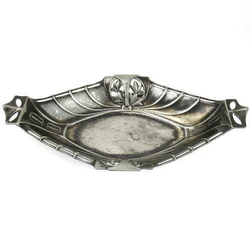 Jugendstil metall schale - metall,
