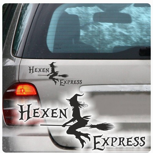 Hexen express autoaufkleber - express,