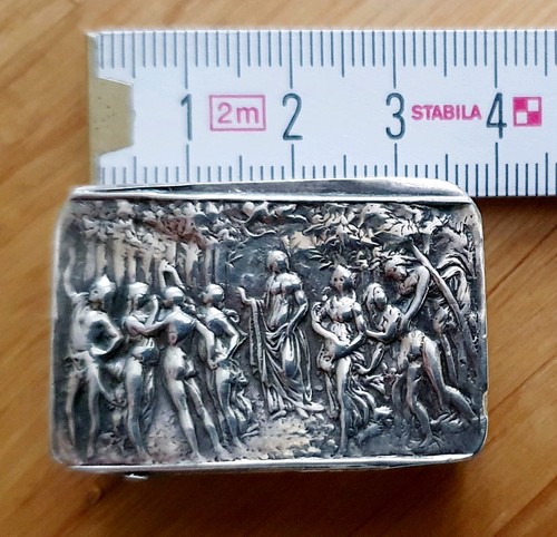 Pillendose aus 800 silber - pillendose,