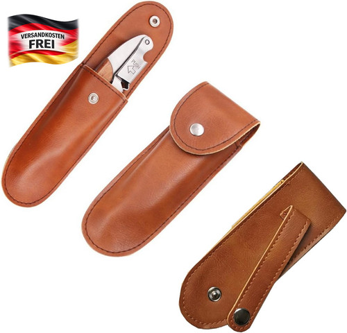 Leder messertasche für zoll - leder, 5-zoll