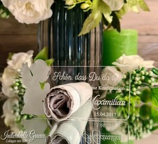 1 Serviettenring inkl. Wunschgravur Kommunion Konfirmation Taufe - Engel